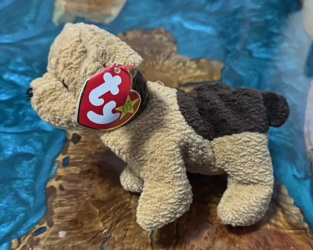 Tuffy The Terrier Dog TY 1996 Beanie Baby Rare With Errors October 12, 1996